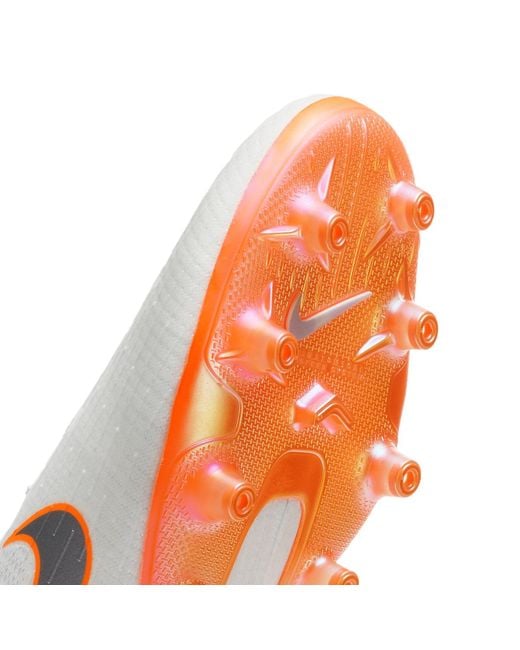 Nike White Mercurial Superfly 6 Elite Ag for men