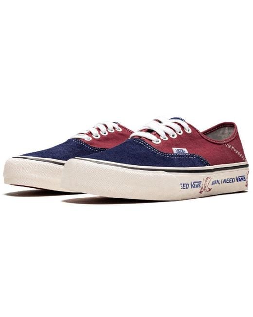 Vans Red Authentic Sf I Need for men