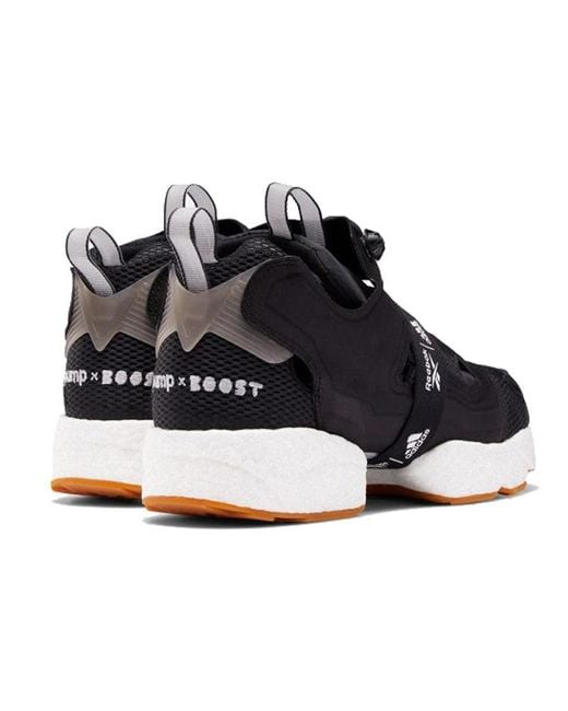 Reebok Black Instapump Fury X Boost Gum' for men