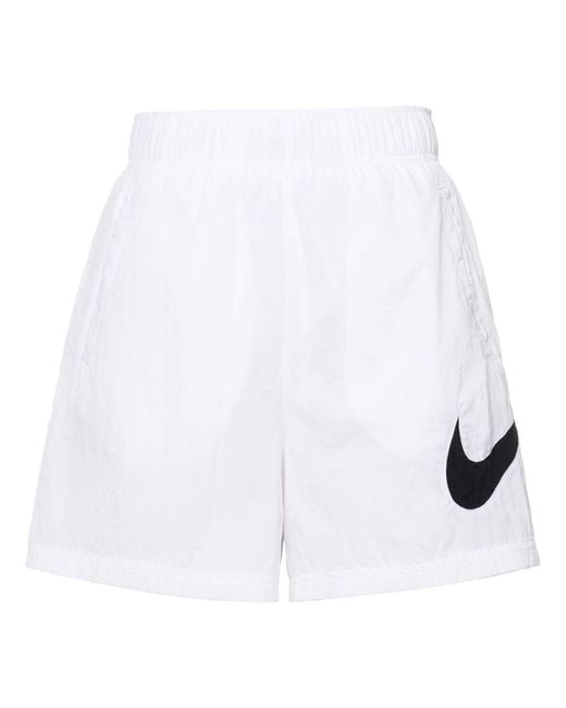 Nike White (Wmns) Sportswear Essential High-Rise Woven Shorts