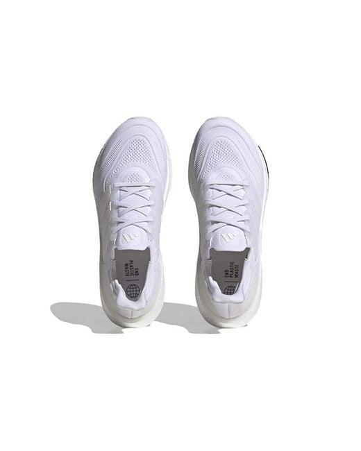 Adidas White Ultra Boost Light 'Triple' for men