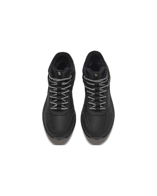 Anta Black Mid Top Hiking Shoes for men