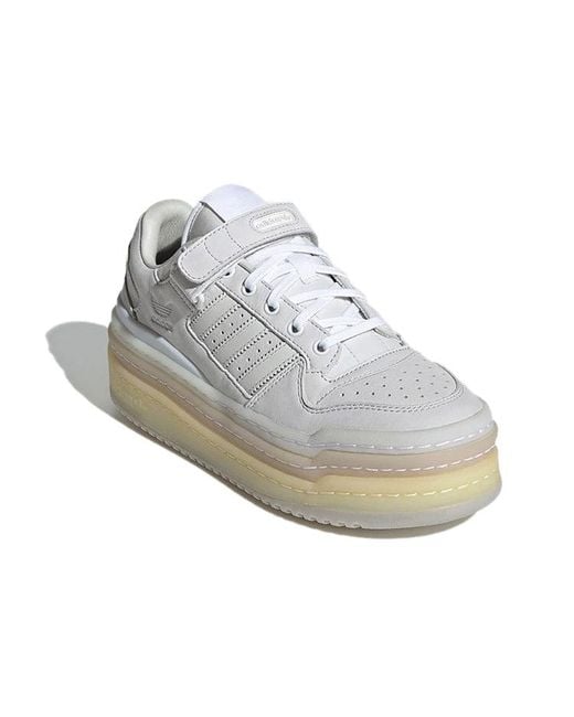 Adidas White Triple Platforum Low