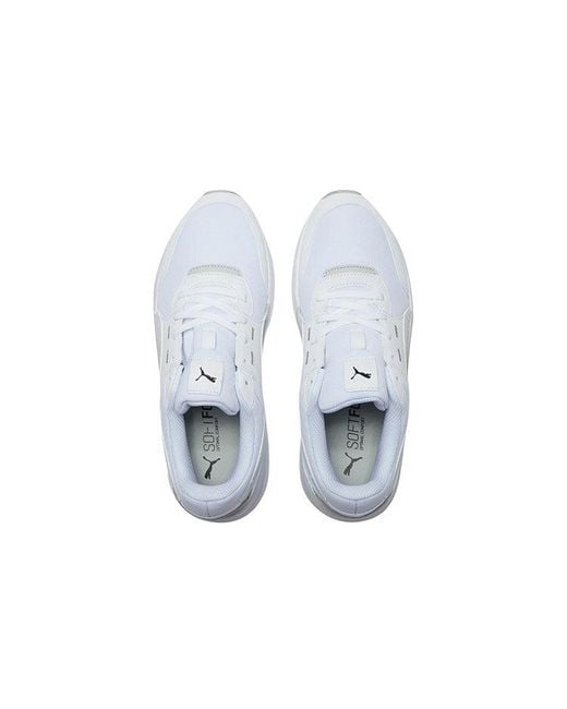 PUMA White Future Runner Low Running Shoes for men