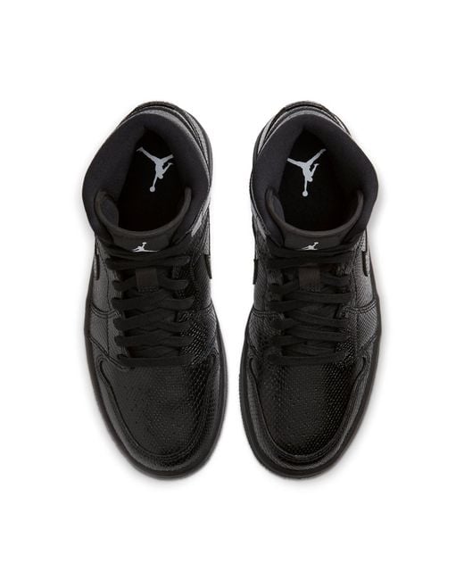 Nike Black (Wmns) 1 Mid Snakeskin'