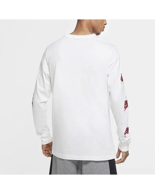 Nike White Long Sleeves T-Shirt for men