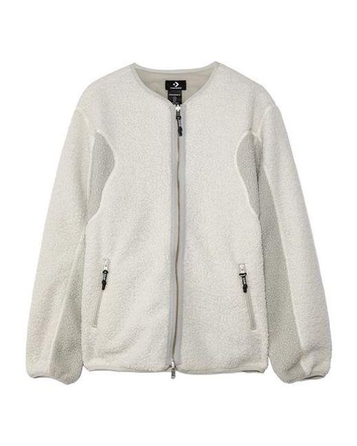 Converse Gray X Slam Jam Jointly Signed Causual Sports Reversible Splicing Jacket Coat for men