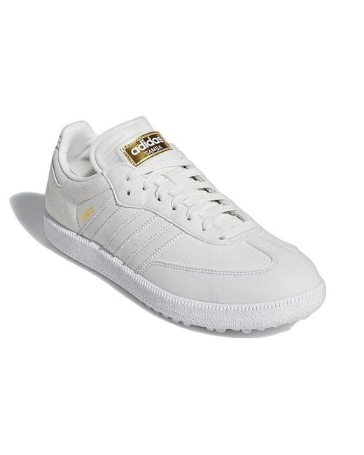 Adidas White Samba Spikeless Golf Se 'Crystal' for men