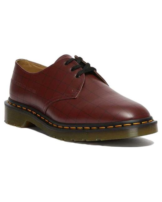 Dr. Martens Brown X Undercover 1461 Shoe 'Cherry' for men