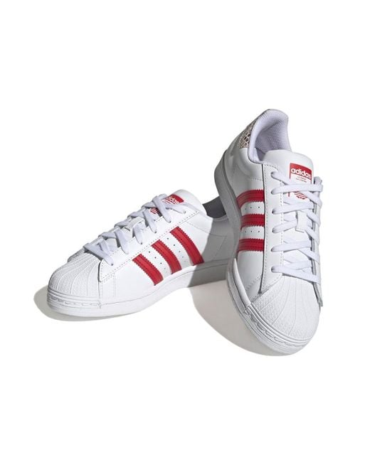 Adidas White (Wmns) Originals Superstar 'Cloud Wonder Better Scarlet'