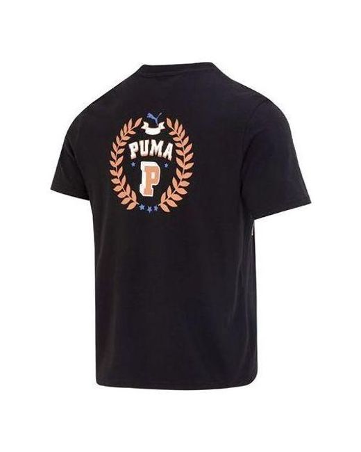 PUMA Black Sportswear Logo Tee for men
