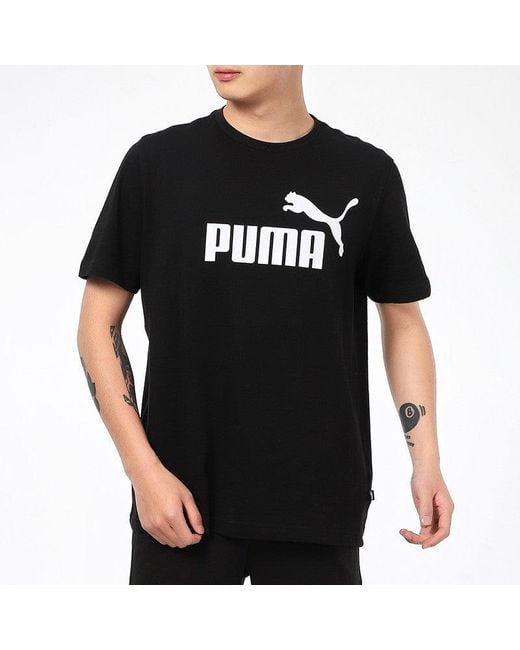 PUMA Black Polyester T-Shirt for men