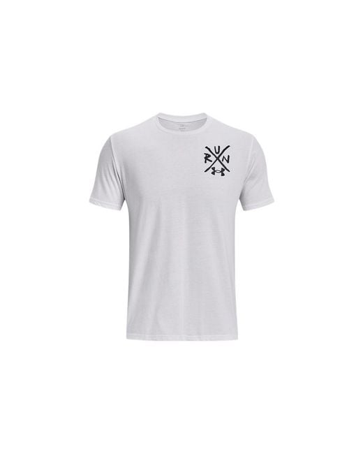 Under Armour Gray Run Like Hell T-Shirt for men