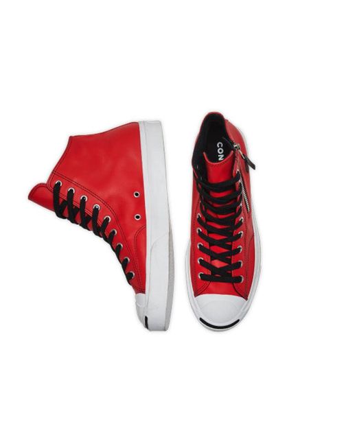 Converse Red Jack Purcell Zip for men