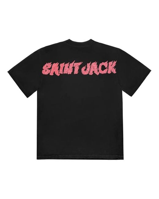 Travis Scott Black Utopia X St Michael 2B T-Shirt for men
