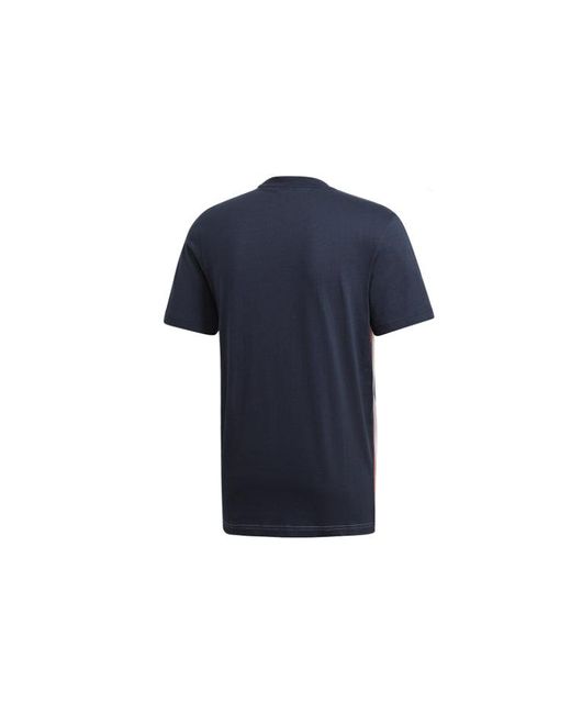 Adidas Blue Mhe Tee Gfx 1 Sports Stylish Round Neck Short Sleeve for men