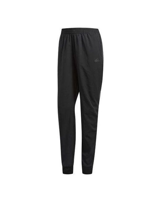 Adidas Black (Wmns) Running Casual Fitness Breathabletatting Long Pants