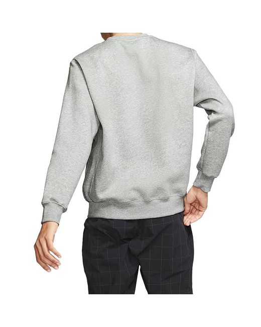 Nike Gray Sportswear Club Small Logo Long Sleeves for men