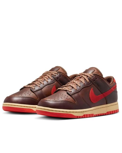Nike Red Dunk Low Retro 'Cacao Wow Picante' for men