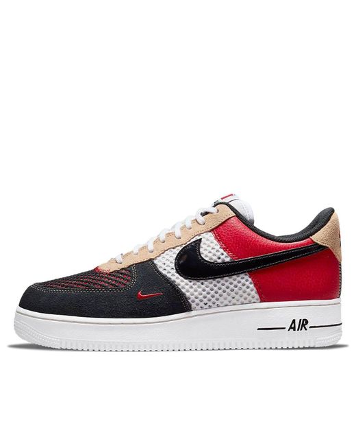 Nike Red Air Force 1 '07 Lv8 'Alter & Reveal' for men