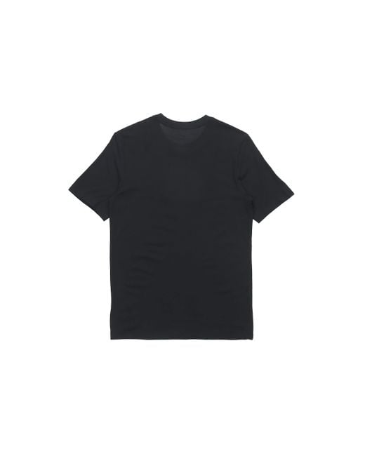 Nike Black Dri-Fit Lebron Logo Round Neck Quick Dry Basketball Sports Short Sleeve for men