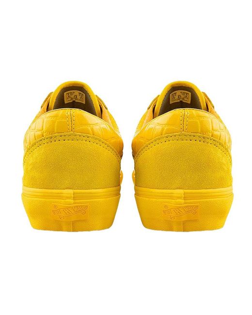 Vans Yellow Old Skool Vlt Lx 'Croc Skin for men