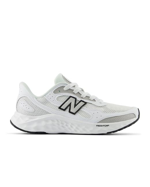 New Balance White Fresh Foam Arishi V4 With Ight Old Etallic And Gum' for men