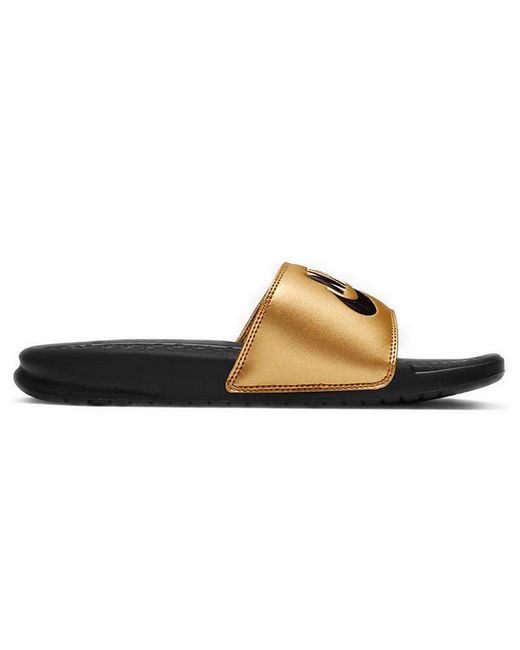 Nike Brown (Wmns) Jdi Benassi Slides Metallic'