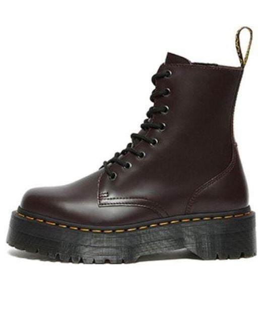 Dr. Martens Black Jadon Boot Smooth Leather Platforms