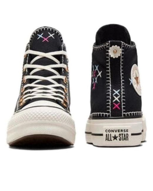 Converse Blue (Wmns) Chuck Taylor All Star Lift Crafted Stitching Platform