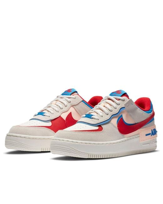 Nike White (Wmns) Air Force 1 Shadow 'Sail Royal'