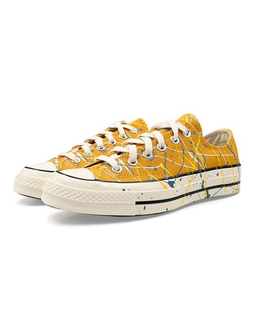 Converse Yellow Chuck 70 Low 'Paint Splatter for men