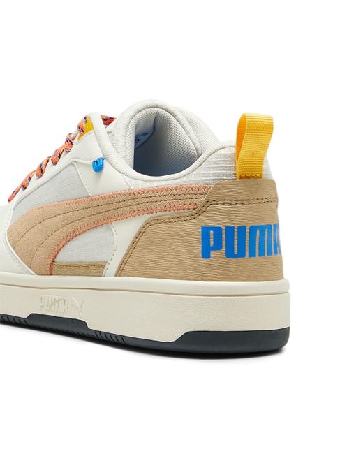PUMA White Rebound V6 Low Khaki' for men