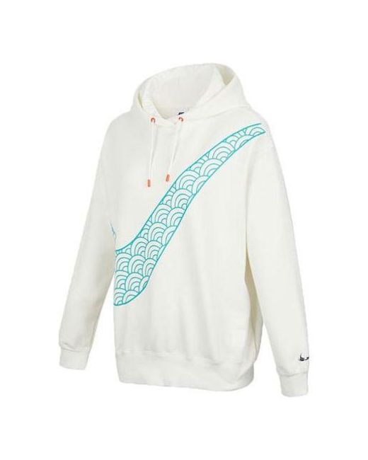 Nike Blue (Wmns) Cny New Year's Edition Hoodie Fleece Loose Knit Sports