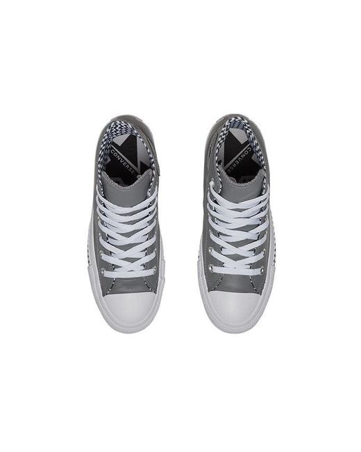 Converse Gray (Wmns) Chuck Taylor All Star High Top Leather