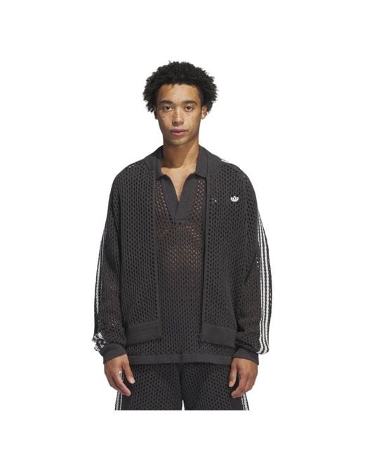 adidas X Clot Fw24 Crochet Track Jacket Asia Sizing Carbon' in