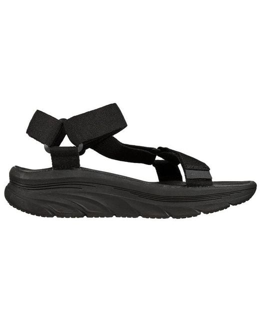 Skechers Black D'Lux Walker Sandal for men