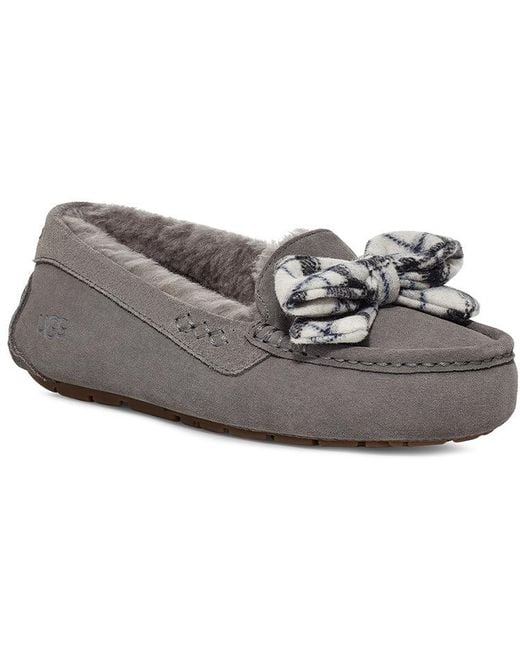 Ugg Gray (Wmns) Ansley Plaid Bow 'Charcoal'