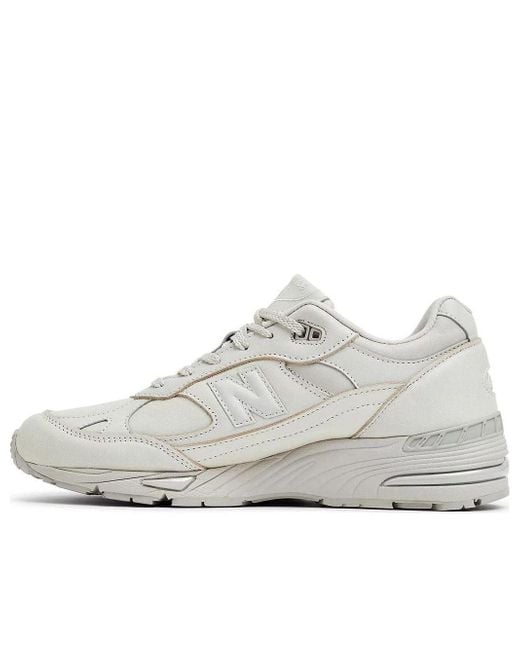 New Balance White 991 'Off' for men