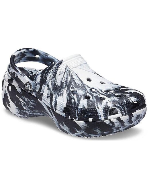 CROCSTM Blue (Wmns) Classic Platform Marbled Clog