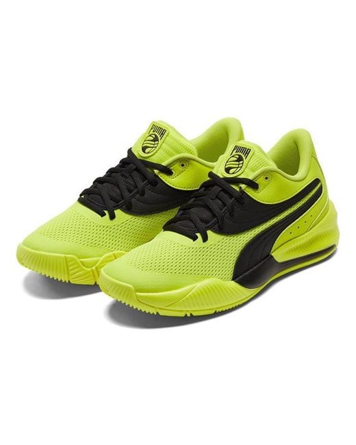 PUMA Yellow Triple Basketball Glow' for men