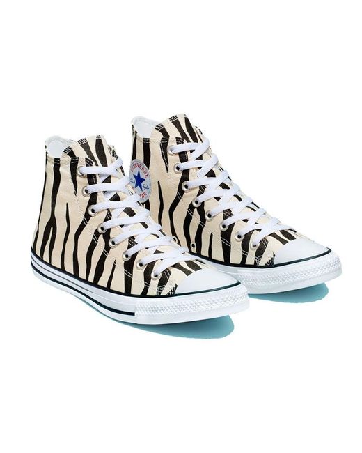 Converse Black Chuck Taylor All Star High 'Zebra Stripe' for men