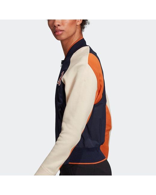 Adidas Blue (Wmns) Sports Stylish Long Sleeves Jacket