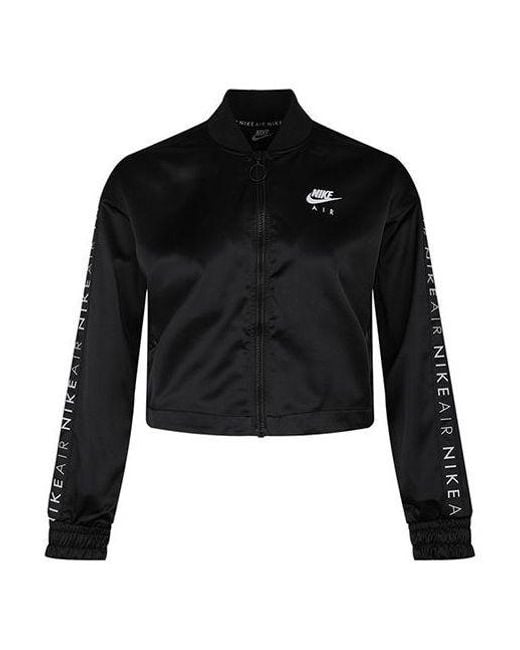 Nike Black (Wmns) Air Trk Jkt Jacket Satin Jacket