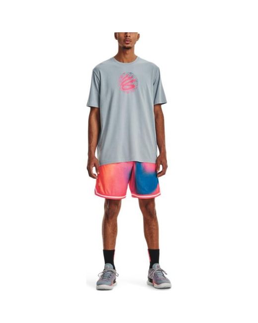 Under Armour Gray Curry Mothers Day Logo T-Shirt for men