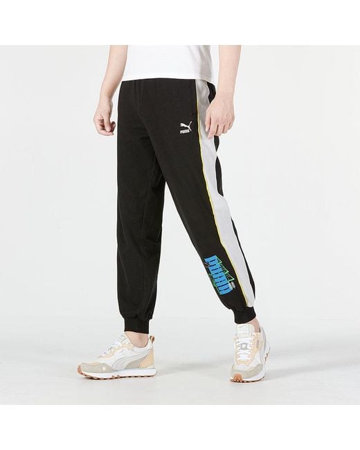 PUMA Black Ff Knit Pants for men