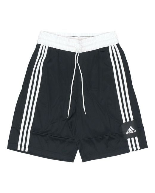 Adidas Black 3G Speed X Stripe Sports Short Pant for men