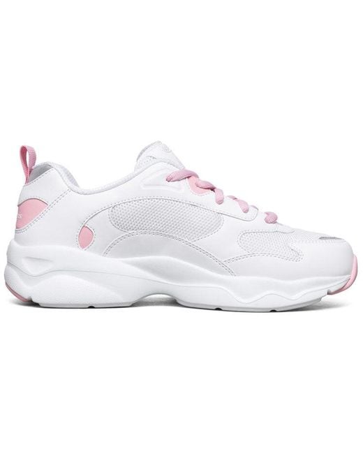 Skechers White (Wmns) D'Lites Campus Leisure Chunky Shoes