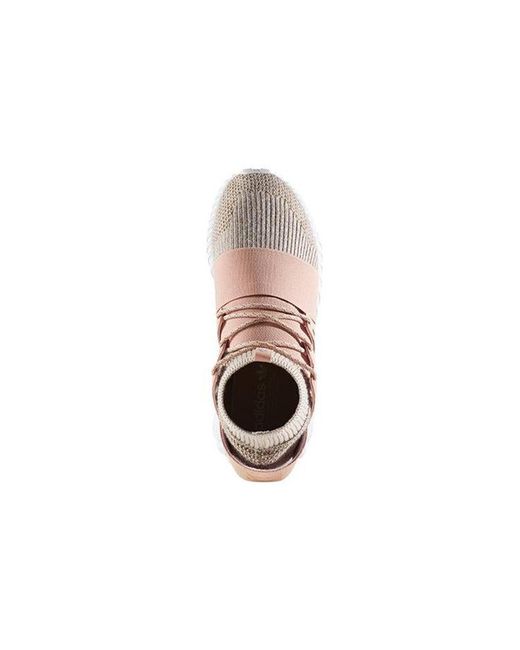 Adidas Brown Tubular Doom Primeknit 'St Pale Nude' for men