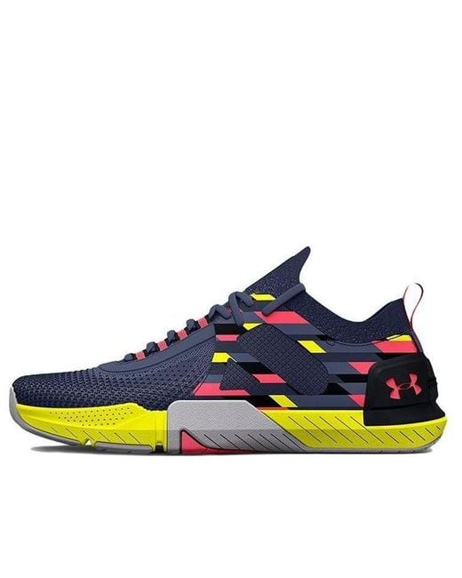 Under Armour Blue Tribase Reign 4 Pro Amp 'Aurora Multi' for men